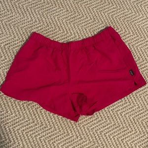 Patagonia Women’s Barely Baggies 2 1/2 in. inseam — magenta/mythic pink — size L
